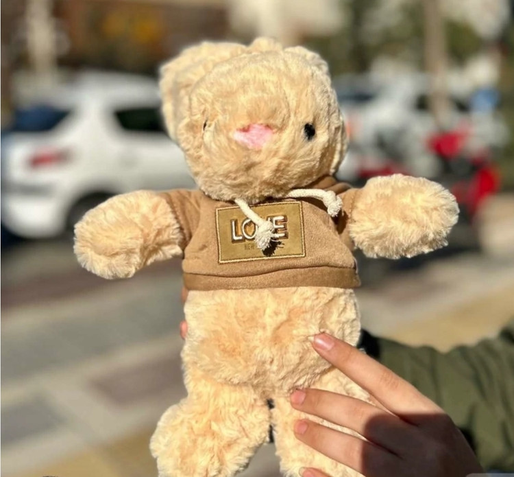 عروسک خرگوش سویی شرت لاو