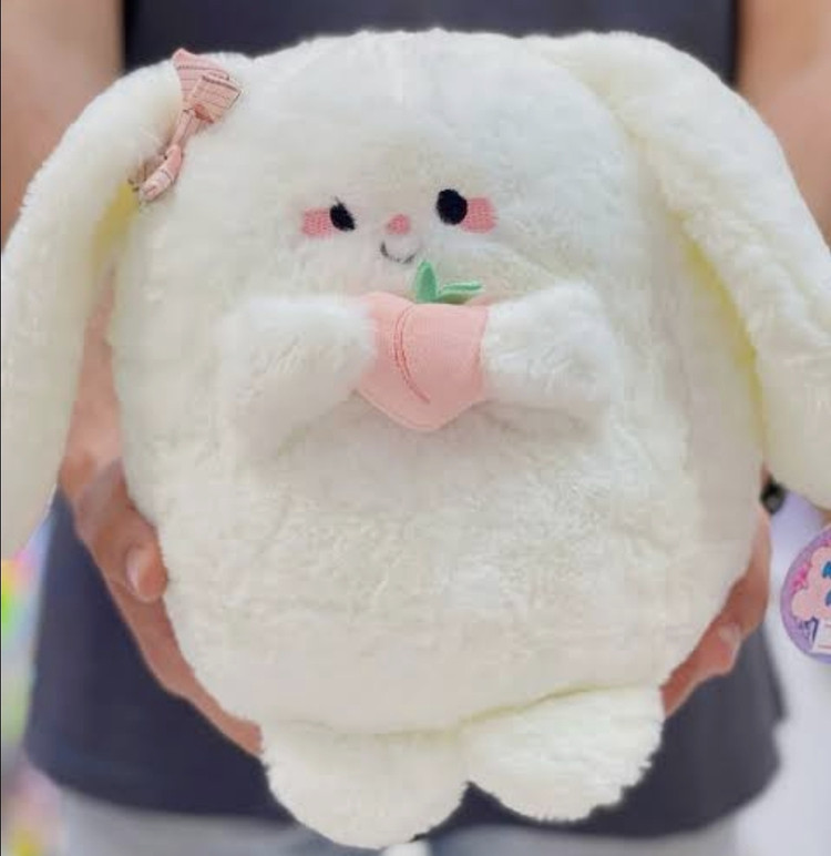 عروسک خرگوش هلو بدست